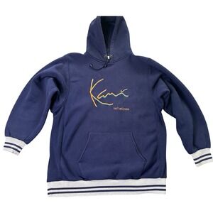 Karl Kani Jeans Signature Hoodie Vintage Pac Grail Blue Mens XL